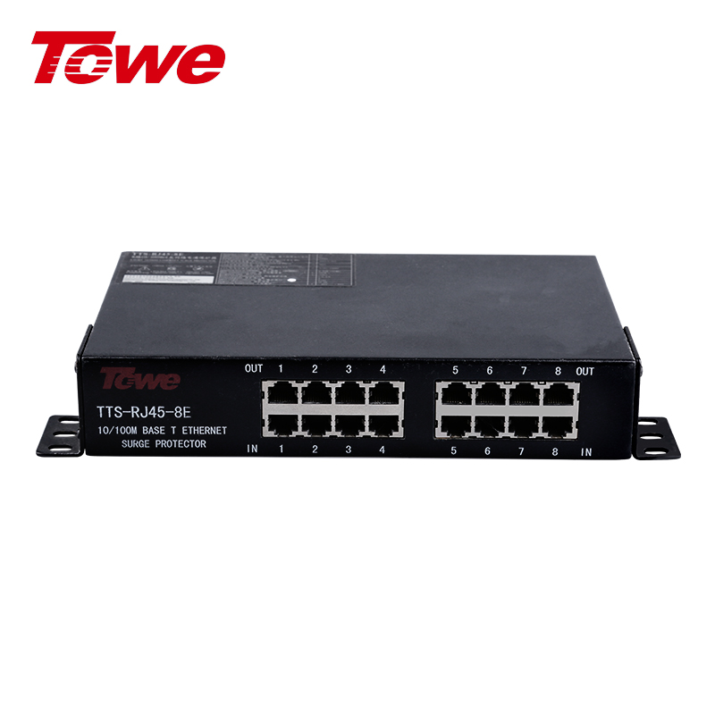 100M RJ45系列以太网络通讯线路电涌保护器 TTS-RJ45-8E/4S