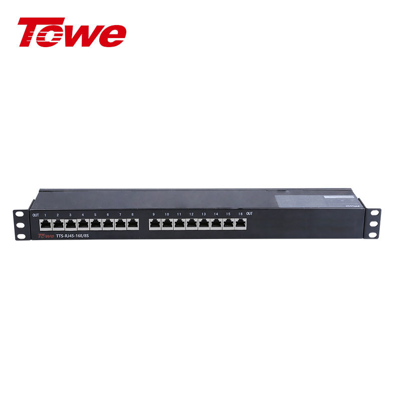 100M RJ45系列以太网络通讯线路电涌保护器 TTS-RJ45-16E/4S