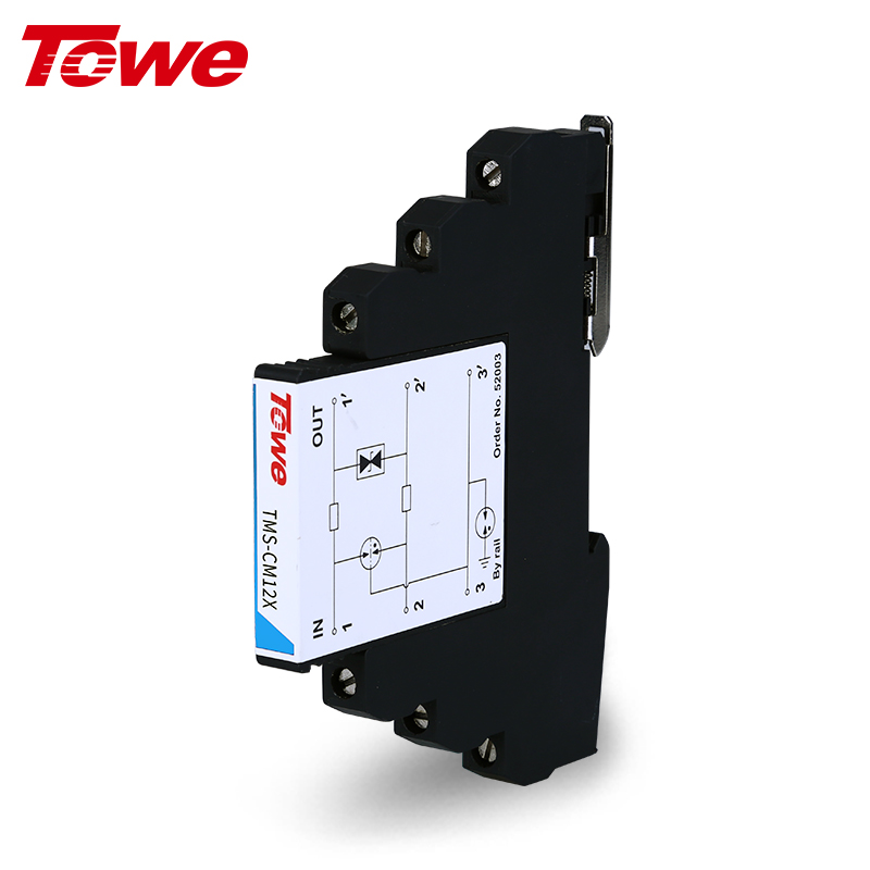 TOWE同为CM系列超薄测控信号系统电涌保护器 附带熔断器回路保护 适用于各种过程I/O 热电偶 4-20A仪表回路 停车系统和火焰 气体探测器等各种应用 TMS-CM05X TMS-CM12X TMS-CM24X TMS-CM48X