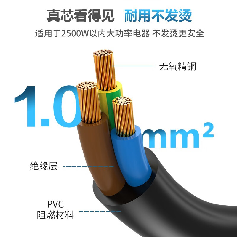 TW-F-10G10/C13W 线长1米 1.0平