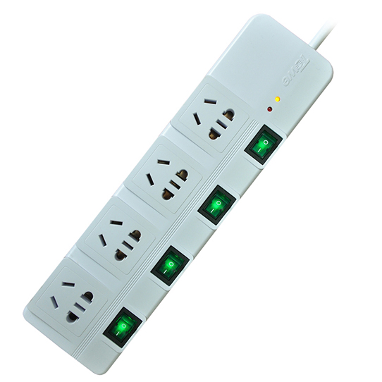 Surge protective socket